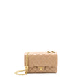 Chanel 22K Gold Pillar Adjustable Chain Flap Bag Lambskin Beige  (Microchip)