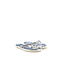 Chanel Size 40 Flip Flops with Chain Rubber/Canvas Multicolour