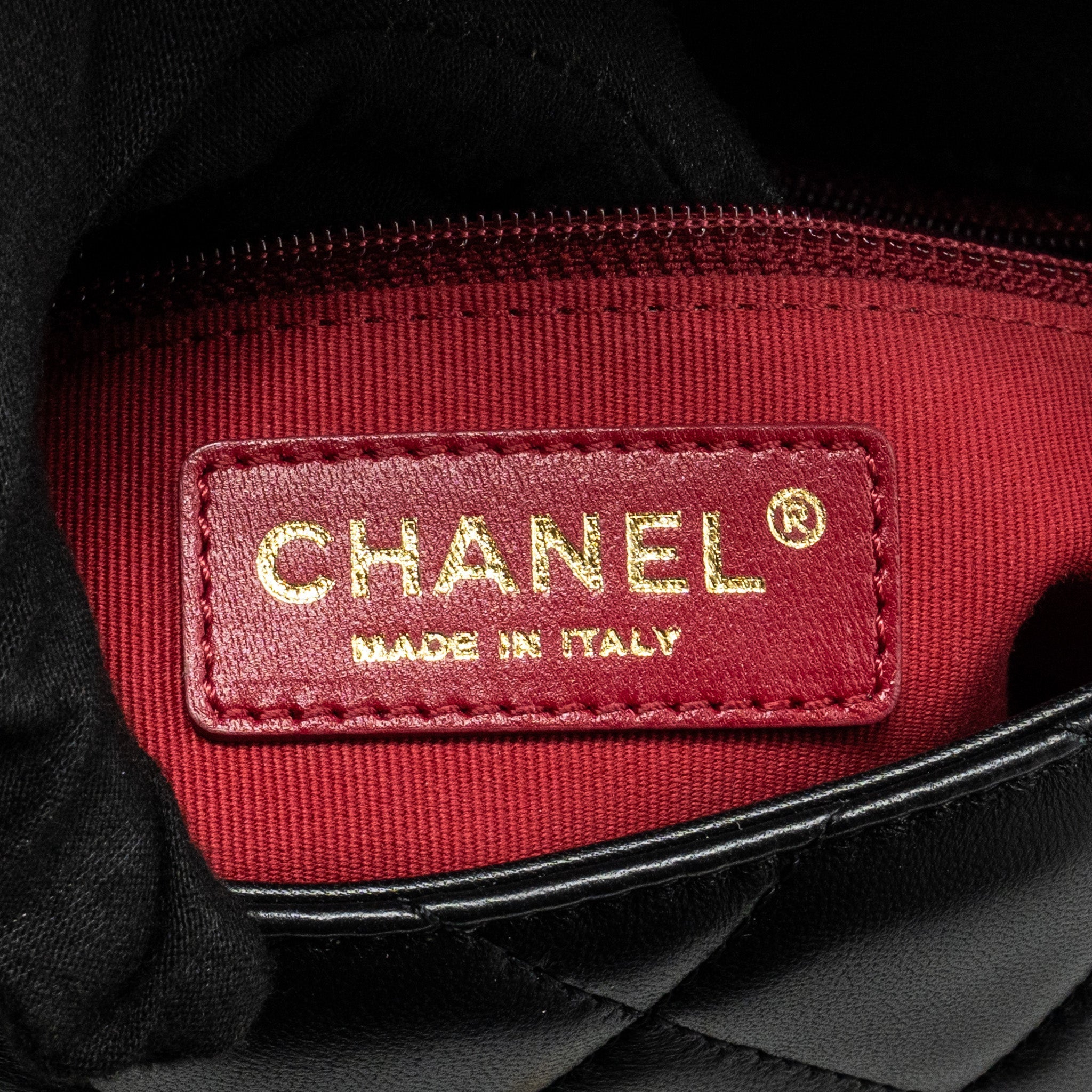 Chanel My Perfect Mini Flap Bag with Pearl Chain Lambskin Black  (Microchip)