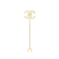 Chanel Pearl CC Logo Ear Clip