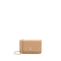 Chanel 22K Wallet On Chain Caviar Dark Beige L (Microchip)