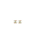 Chanel CC Logo Crystal Rainbow Earrings
