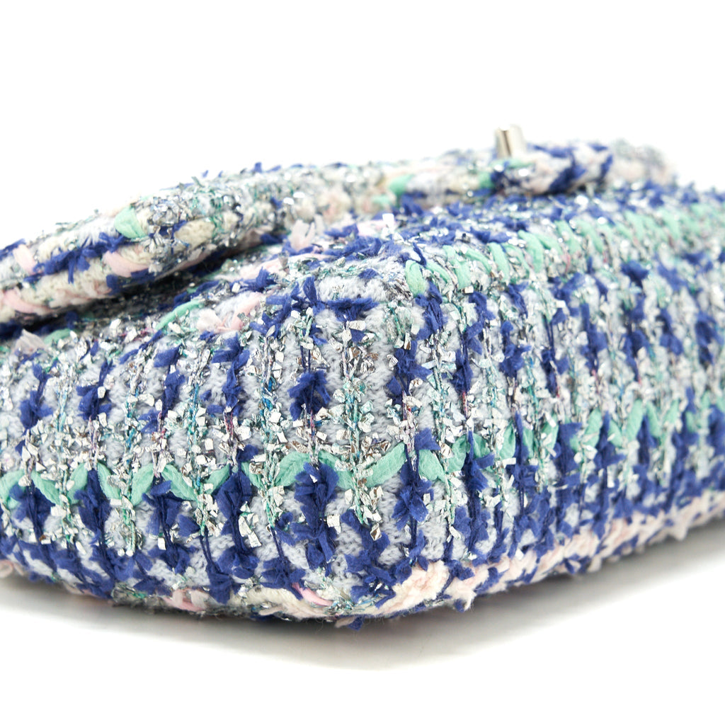 Chanel tweed classic flap bag multi colour