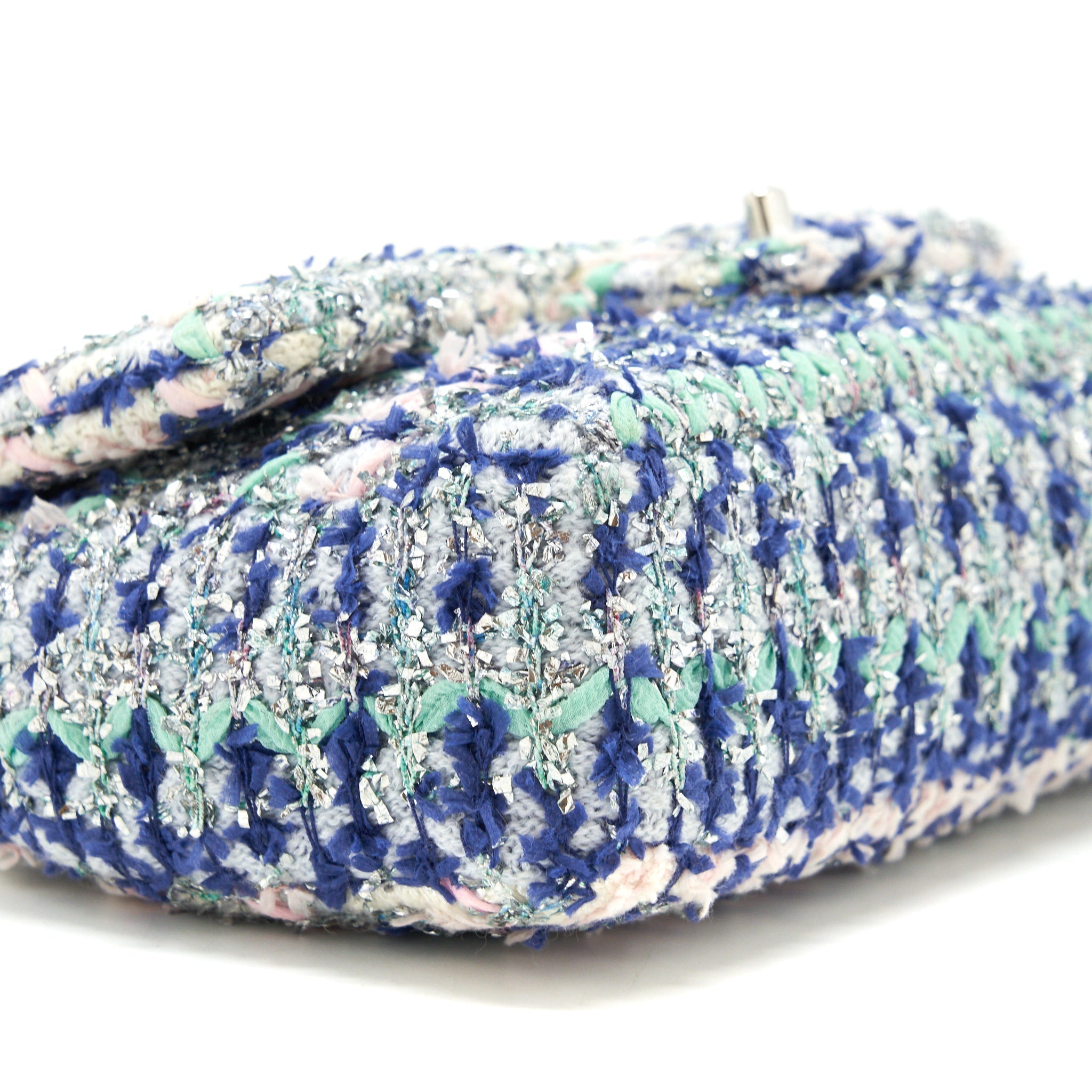 Chanel tweed classic flap bag multi colour