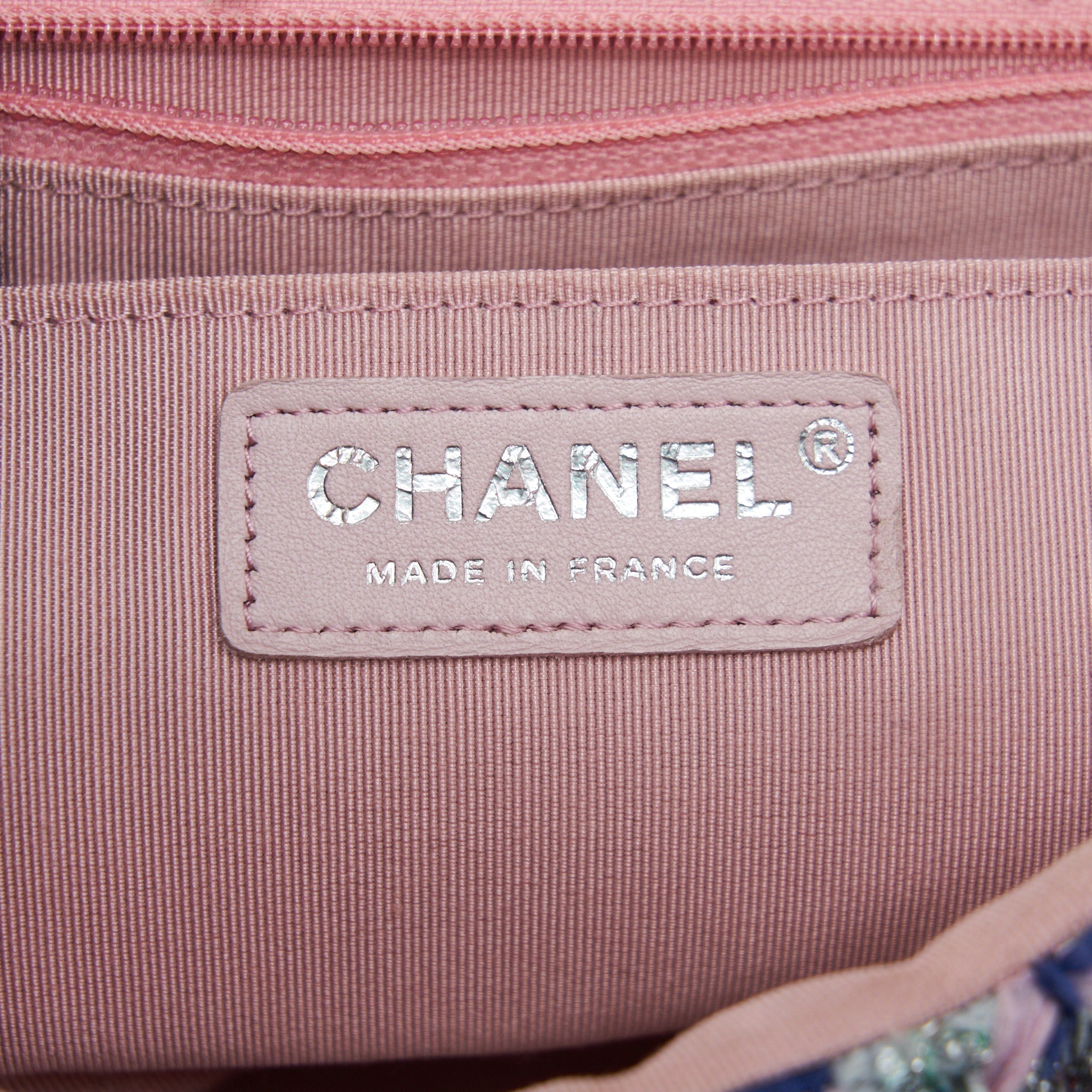 Chanel tweed classic flap bag multi colour