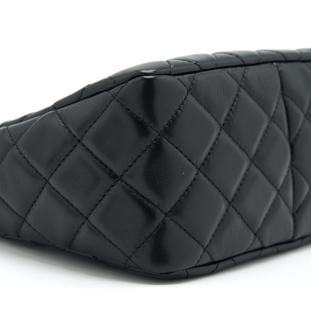 Chanel 22S Pearl Crush Hobo Bag Lambskin Black