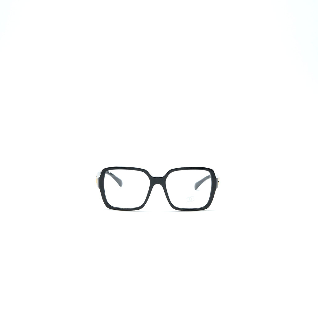 Chanel Square Glasses Frame Black
