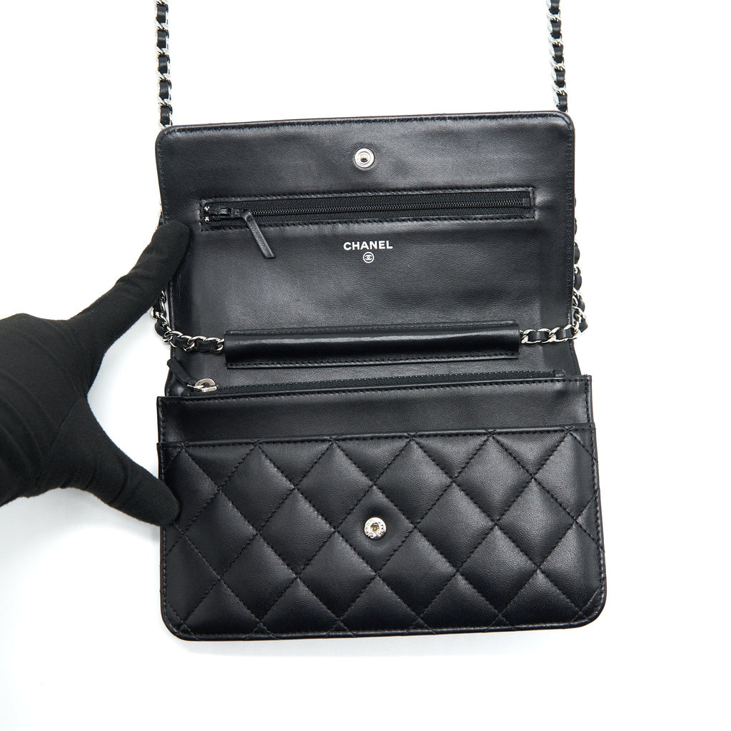 Chanel Classic Wallet On Chain Lambskin Black