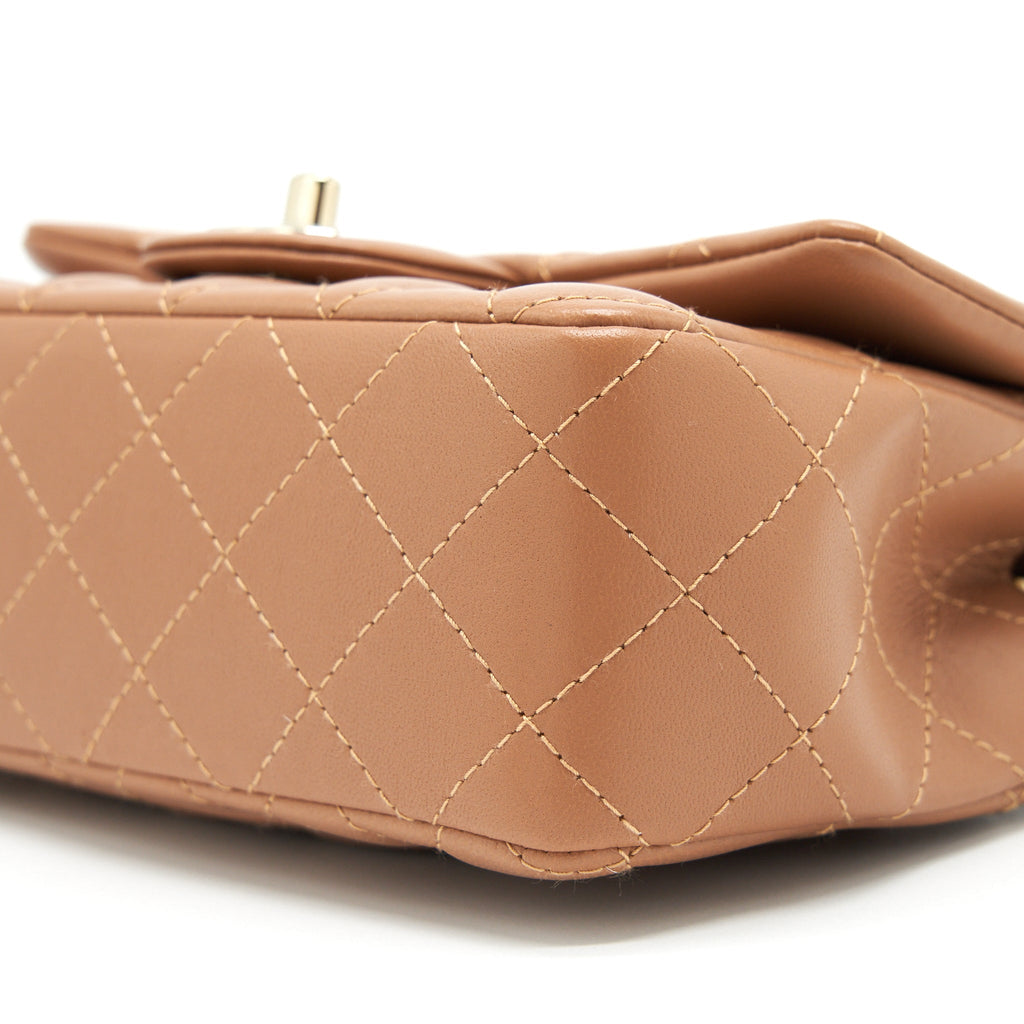 Chanel 22S Mini Rectangular Flap Bag Caramel L