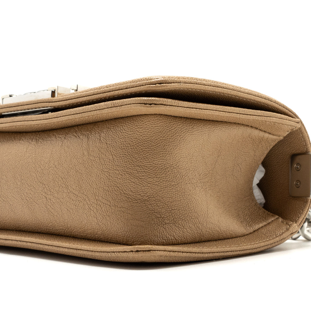 Chanel Small Boy Bag Caviar Light Beige