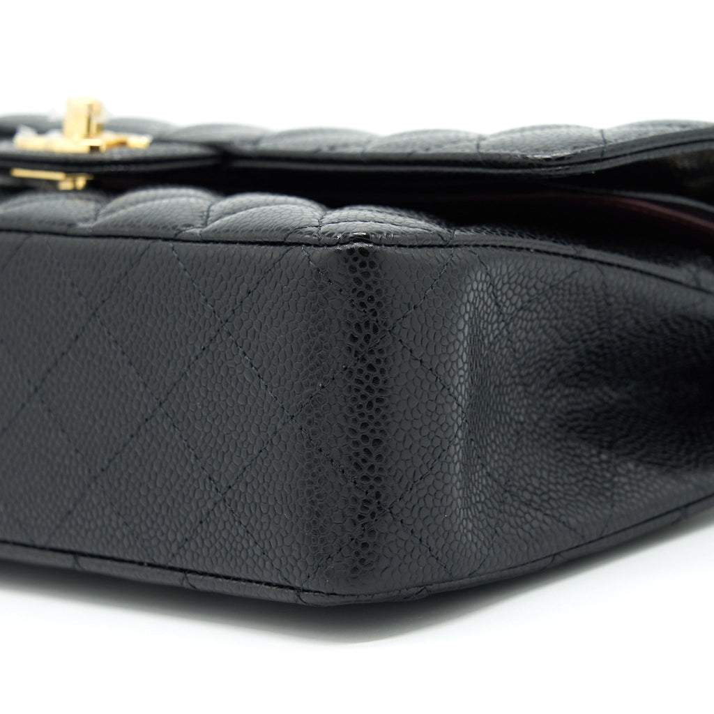Chanel Medium Classic Double Flap Bag Caviar Black