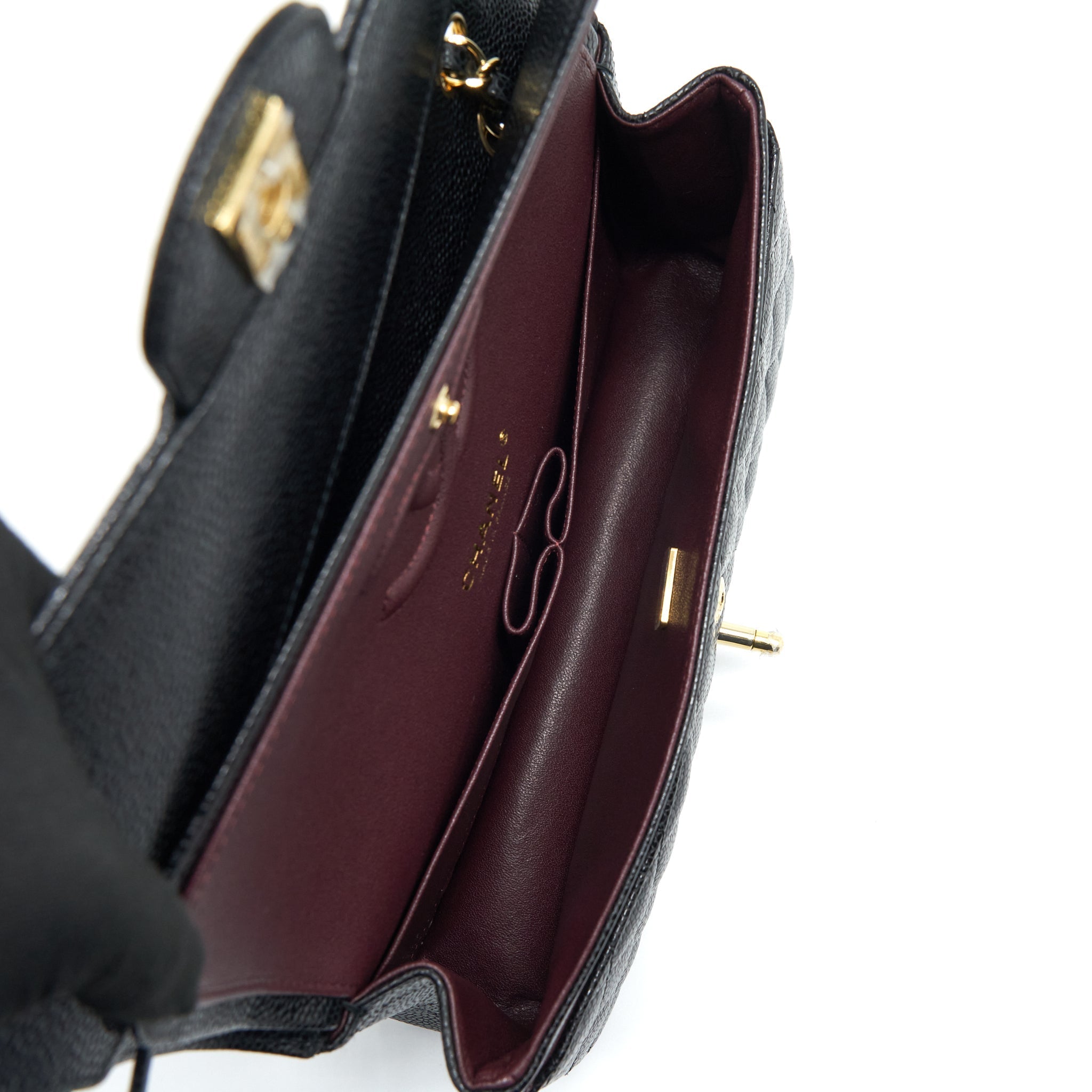 Chanel Medium Classic Double Flap Bag Caviar Black