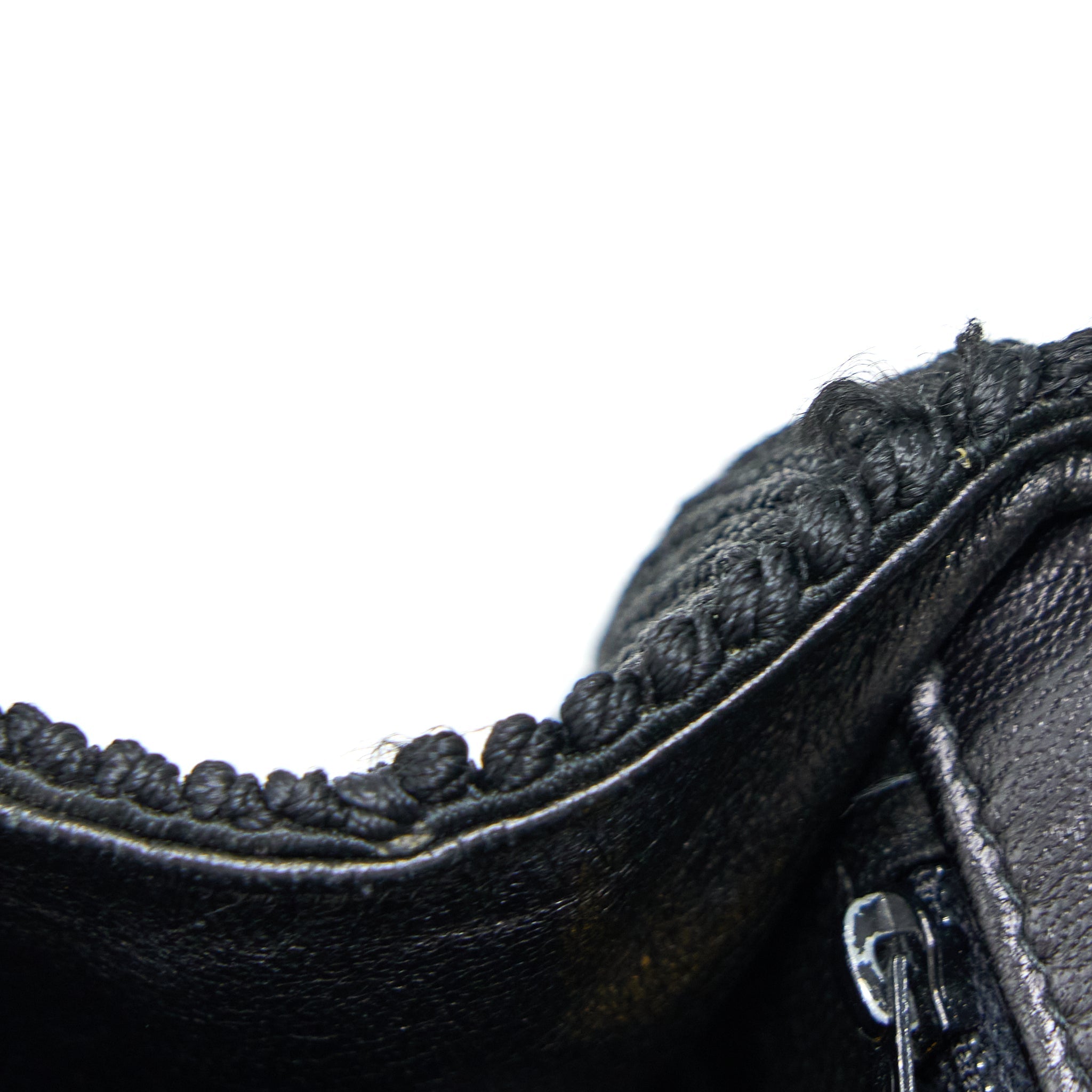 Chanel Vintage Top Handle Flap Bag Woven Silk Black