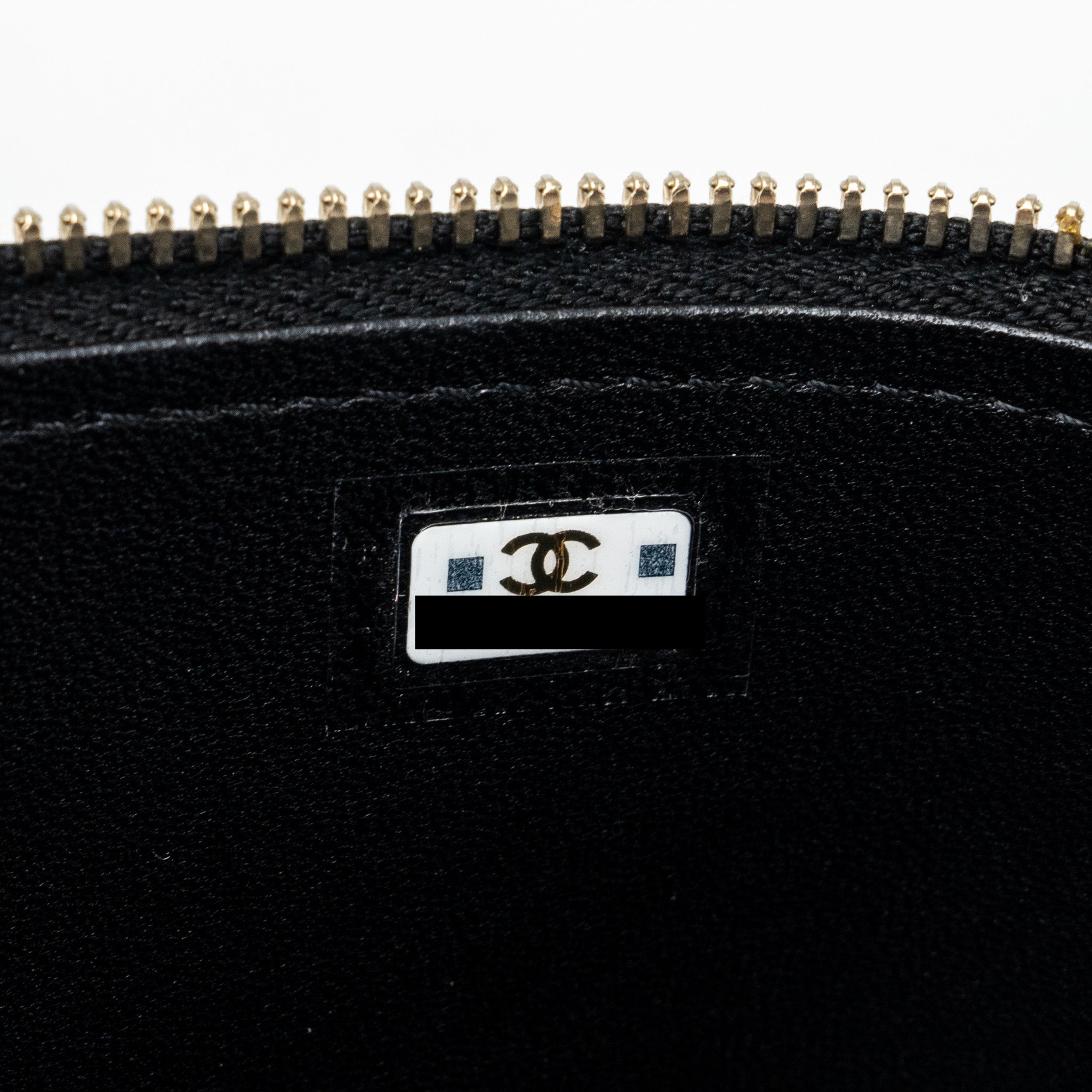 Chanel Top Handle Long Vanity With Chain Lambskin Black (Microchip)