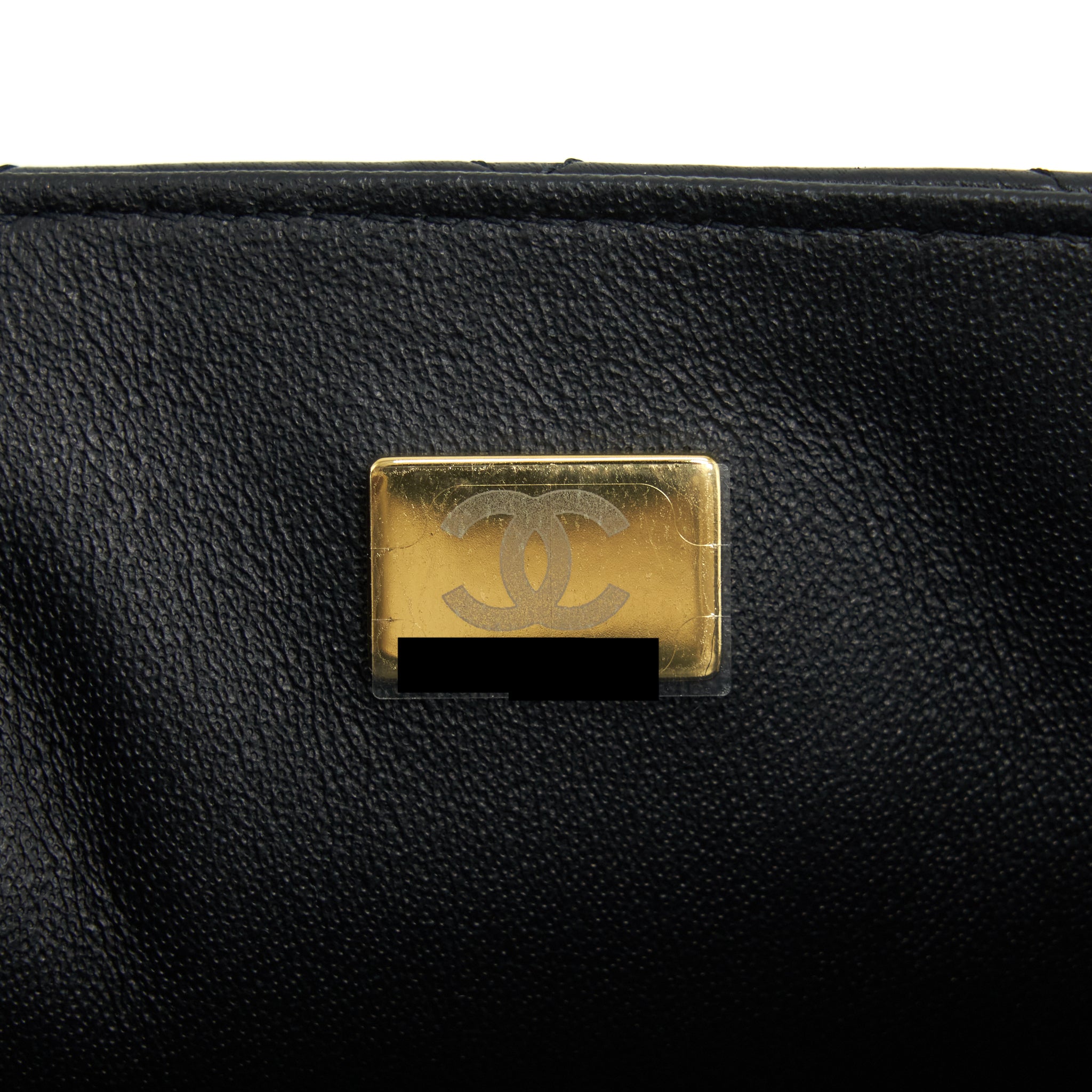 Chanel Mini Square Flap Bag Lambskin Black L