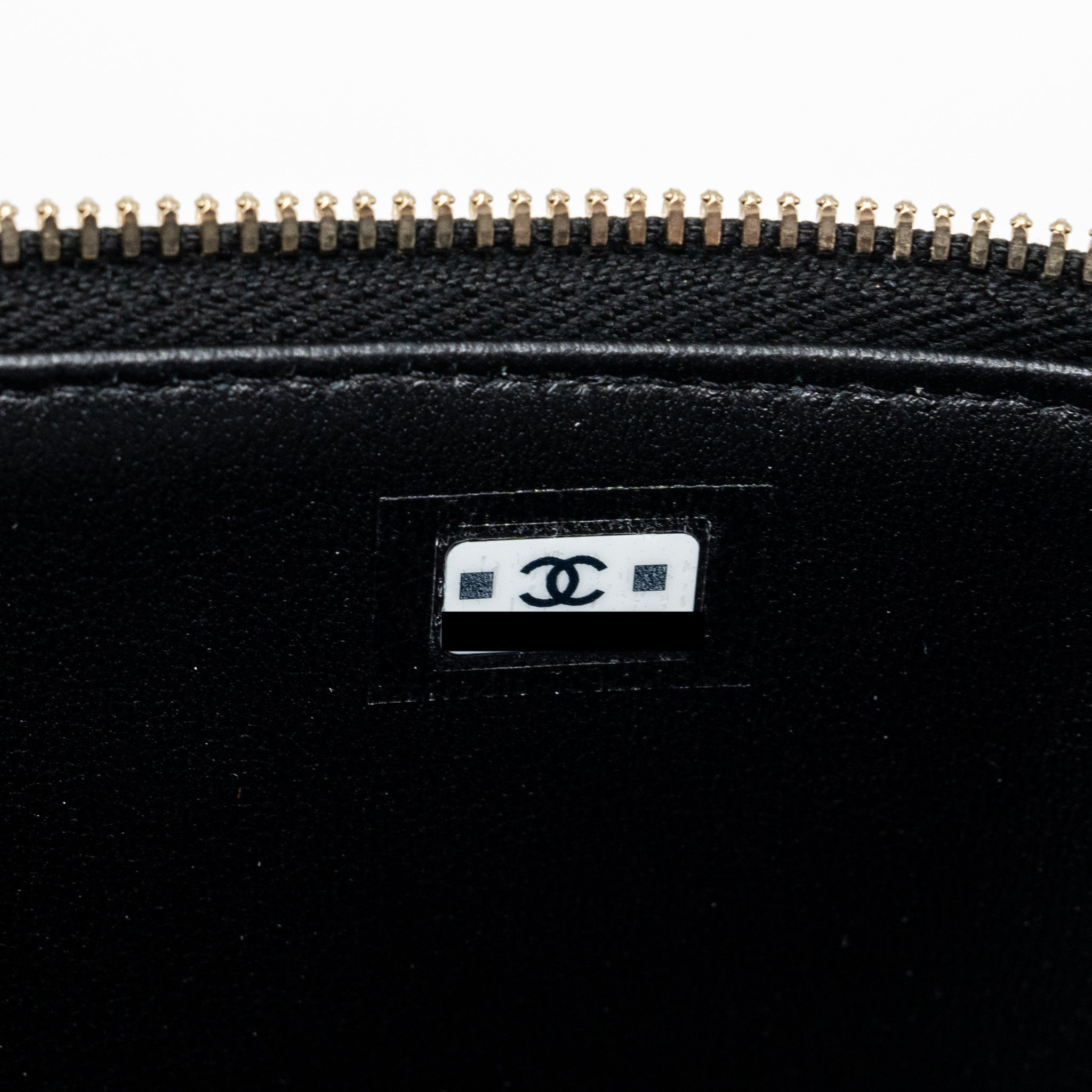 Chanel Detail Top Handle Long Vanity With Chains Lambskin Black (Microchip)