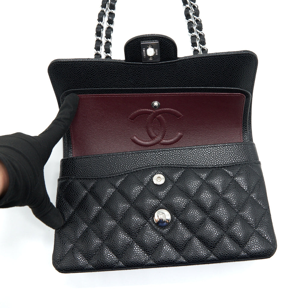 Chanel Small Classic Double Flap Bag Caviar Black