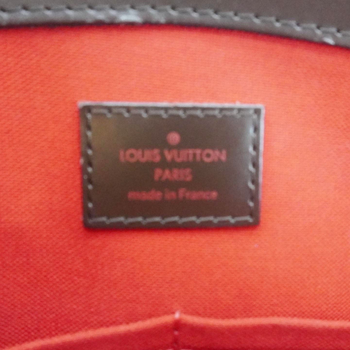 LOUIS VUITTON Verona MM Damier Ebene Shoulder Bag Brown
