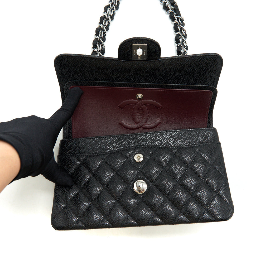 Chanel Small Classic Flap Bag Caviar Black