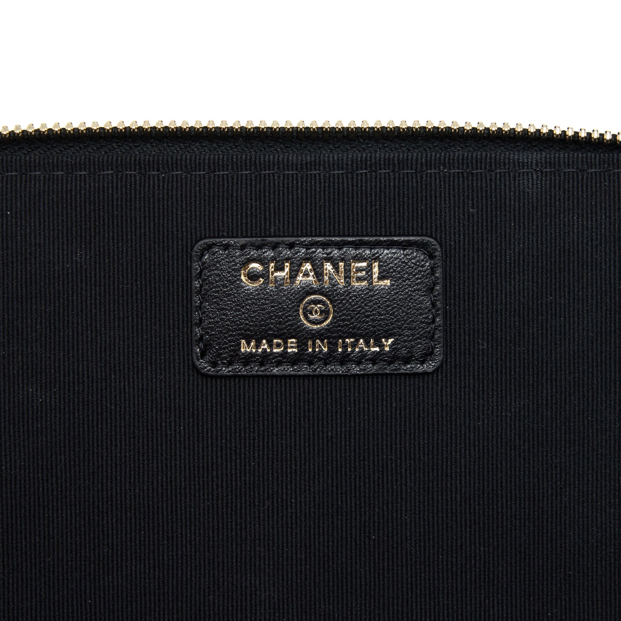Chanel Top Handle Long Vanity Lambskin Black L