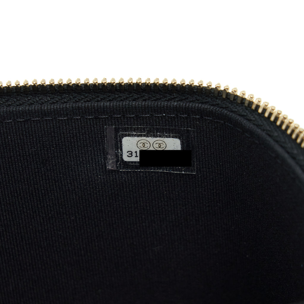 Chanel Top Handle Long Vanity Lambskin Black L