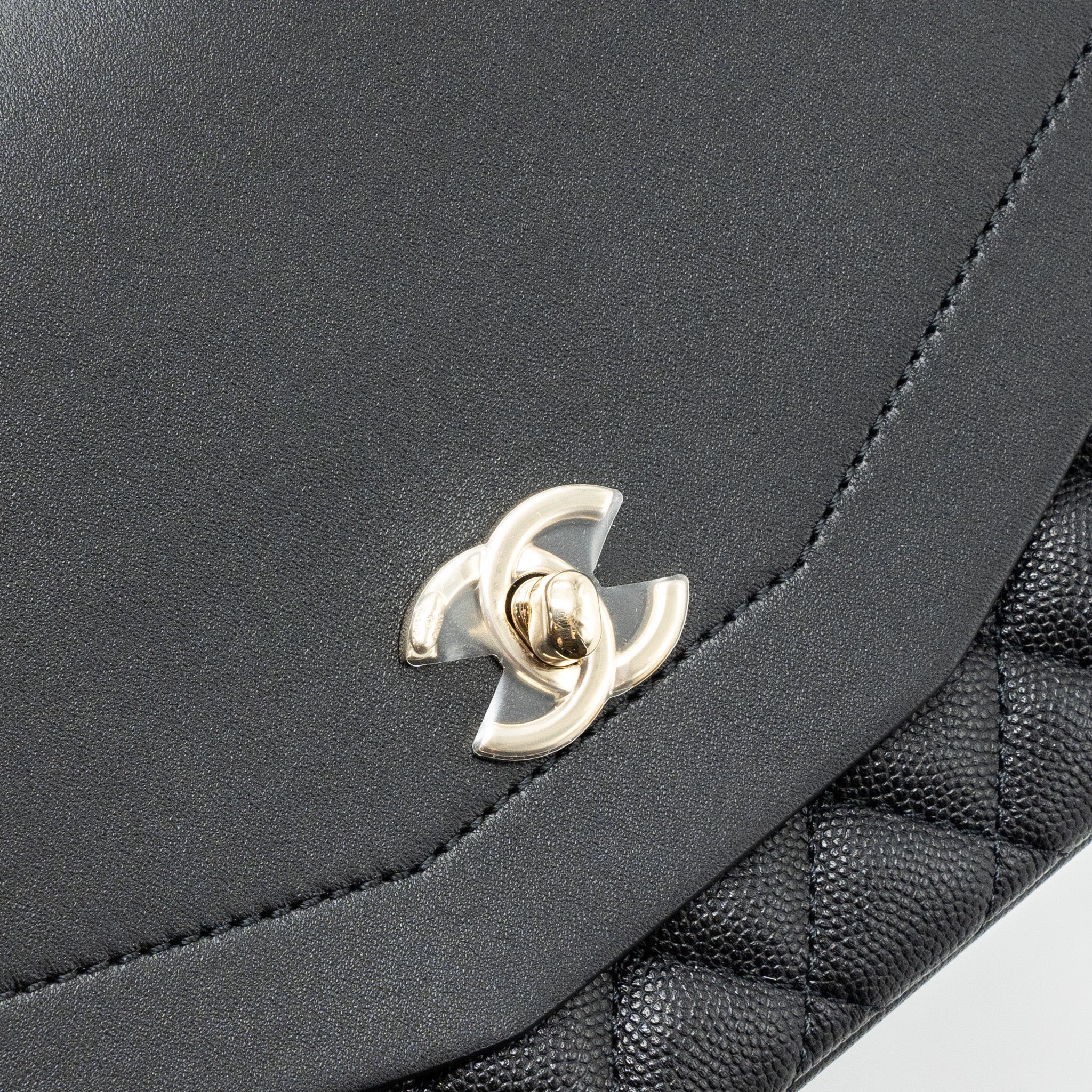 Chanel Envelop Flap Bag Caviar Black L
