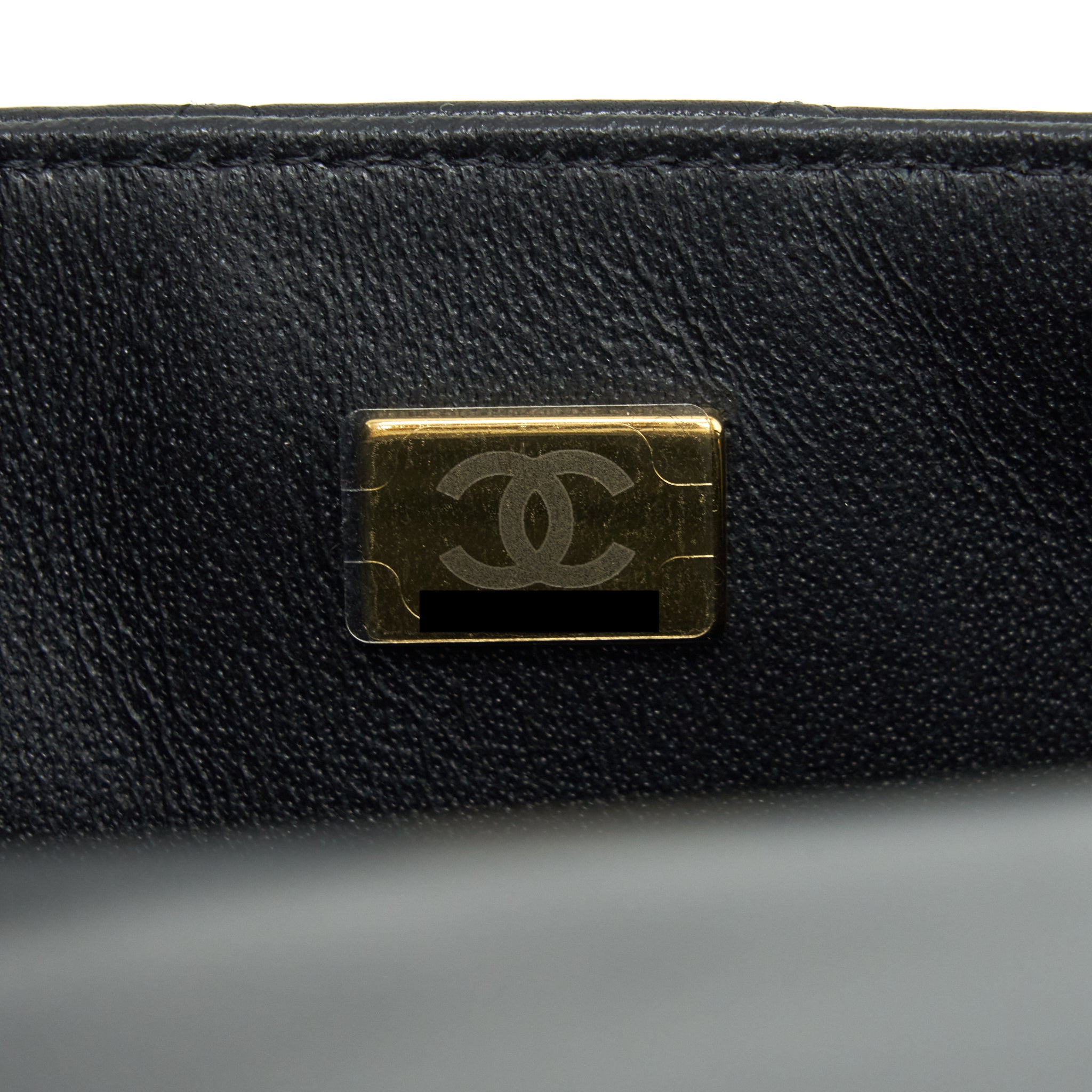 Chanel Mini Rectangular Flap Bag Lambskin Black L(Microchip）