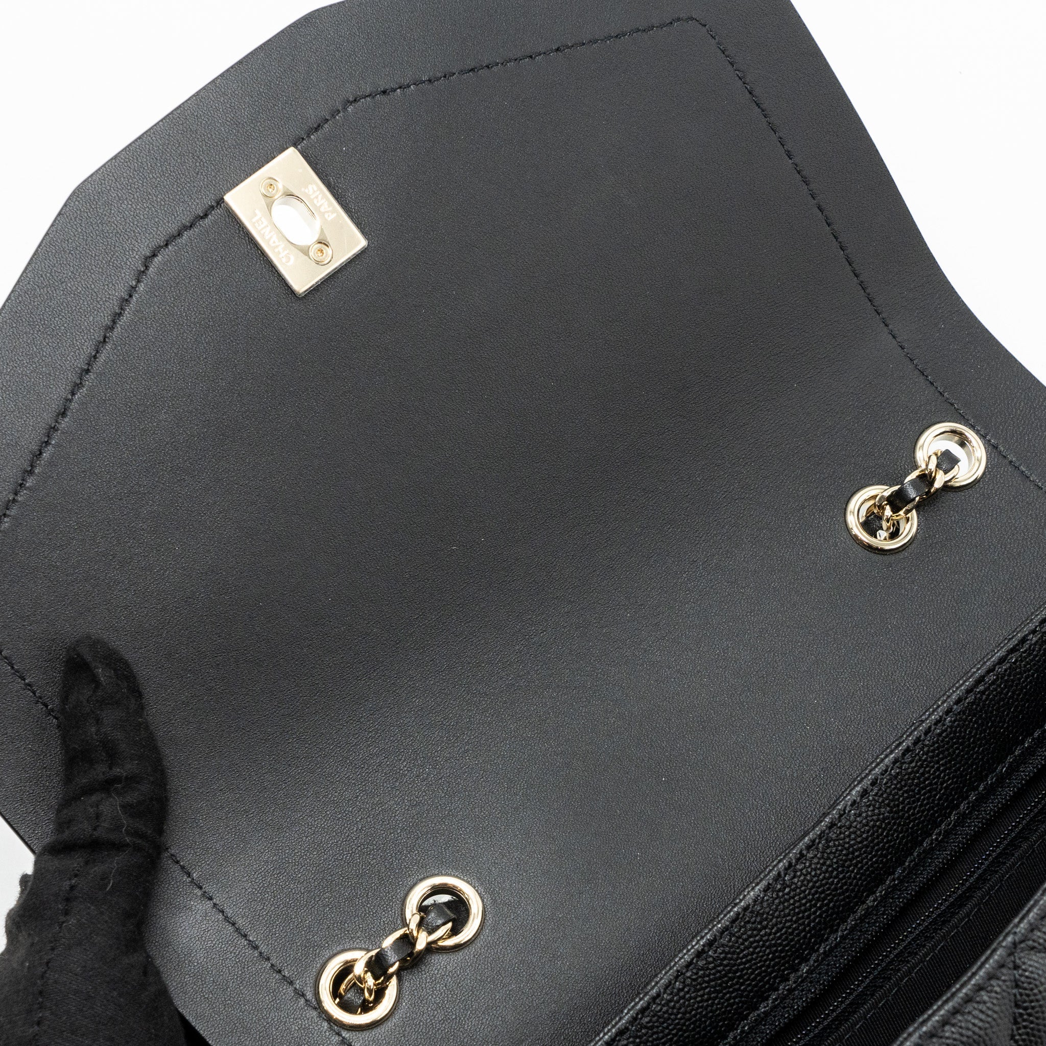 Chanel Envelop Flap Bag Caviar Black L