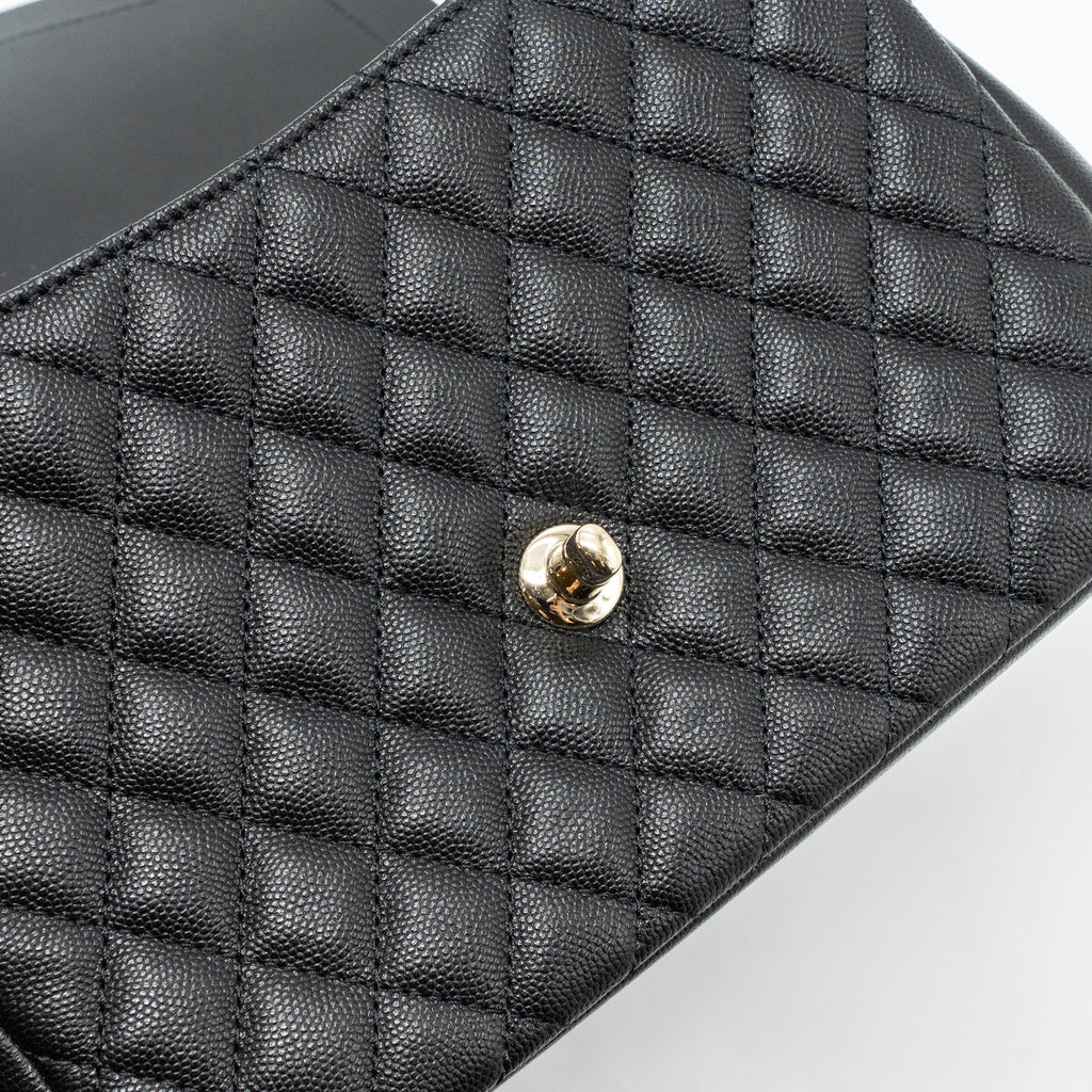 Chanel Envelop Flap Bag Caviar Black L