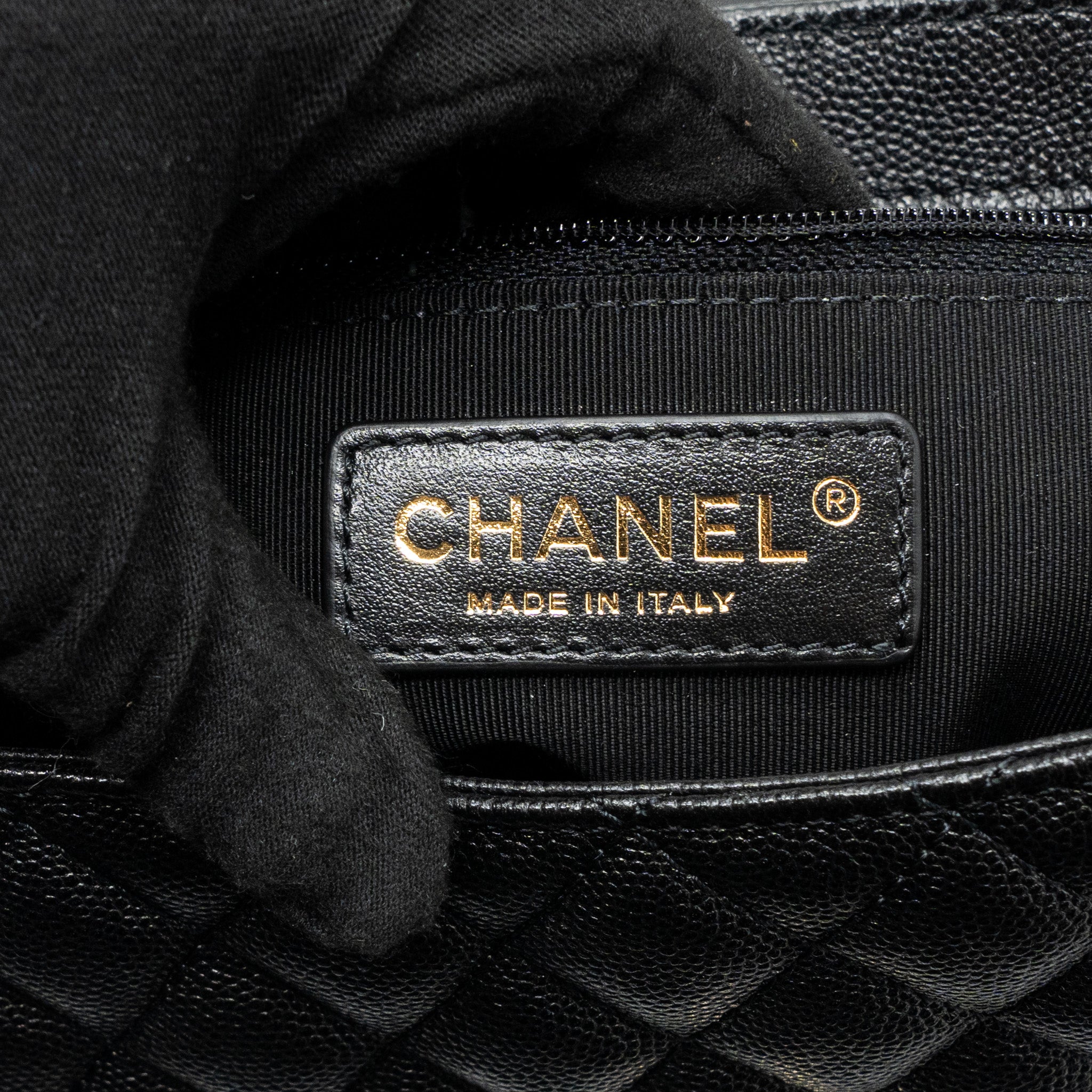 Chanel Envelop Flap Bag Caviar Black L