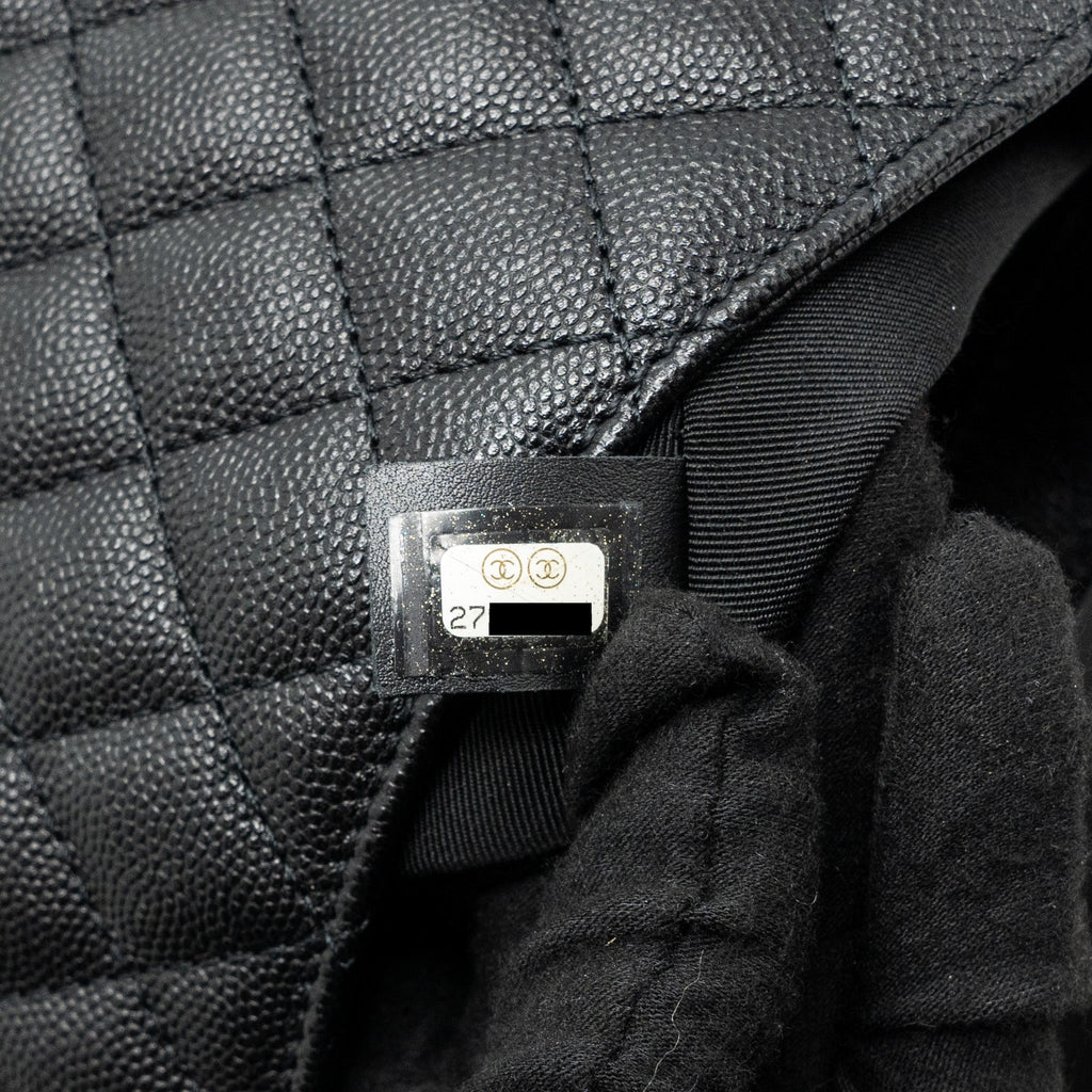Chanel Envelop Flap Bag Caviar Black L