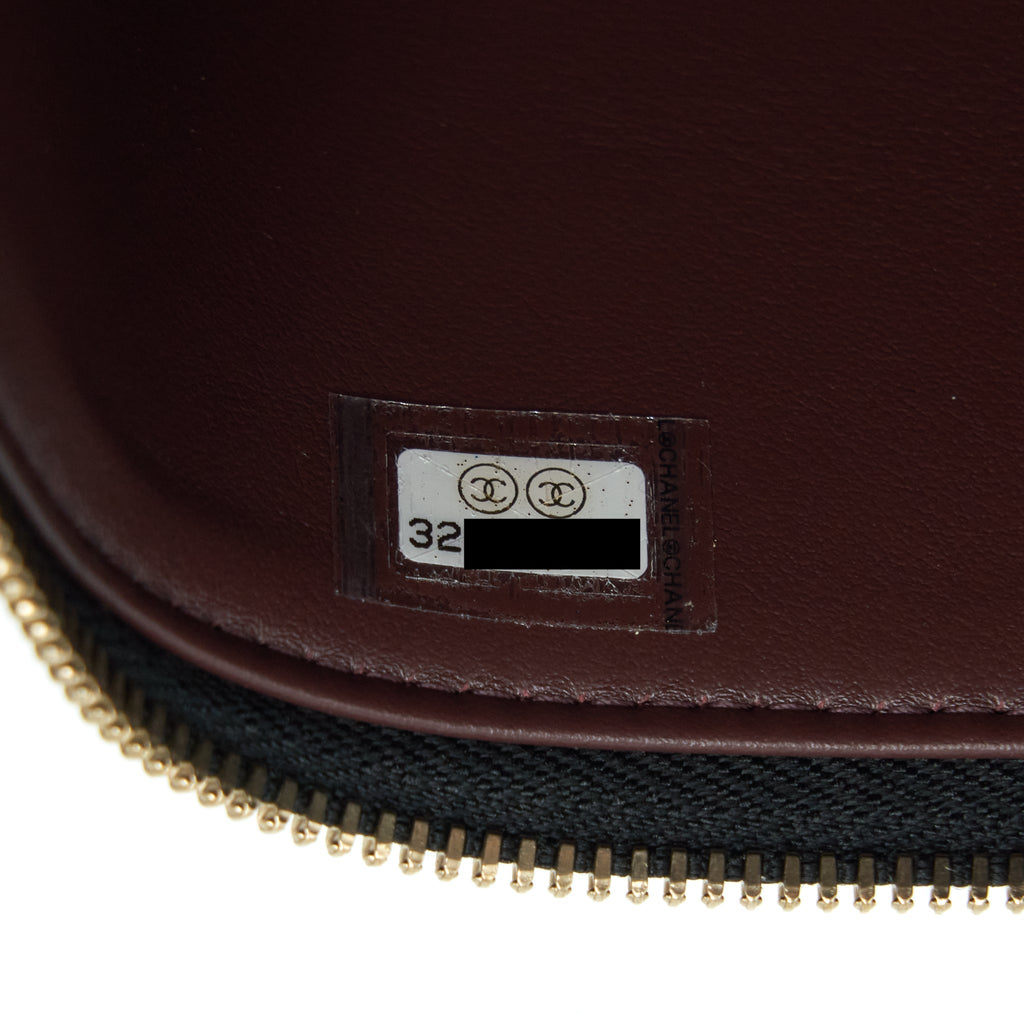 Chanel 22S Long Vanity With Chain Caviar Black L