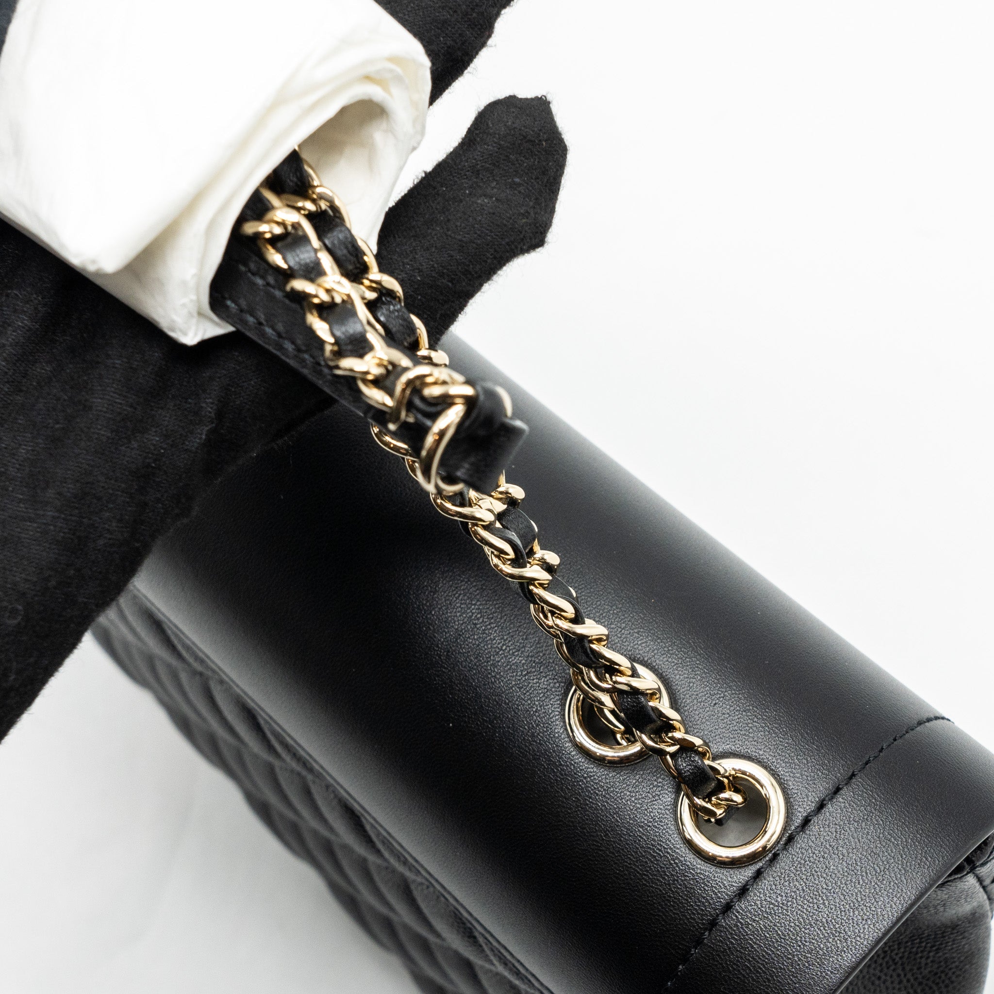 Chanel Envelop Flap Bag Caviar Black L