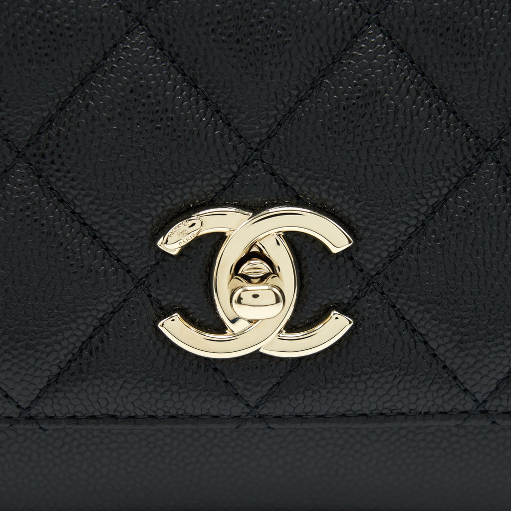 Chanel Small Business Affinity Caviar Black L