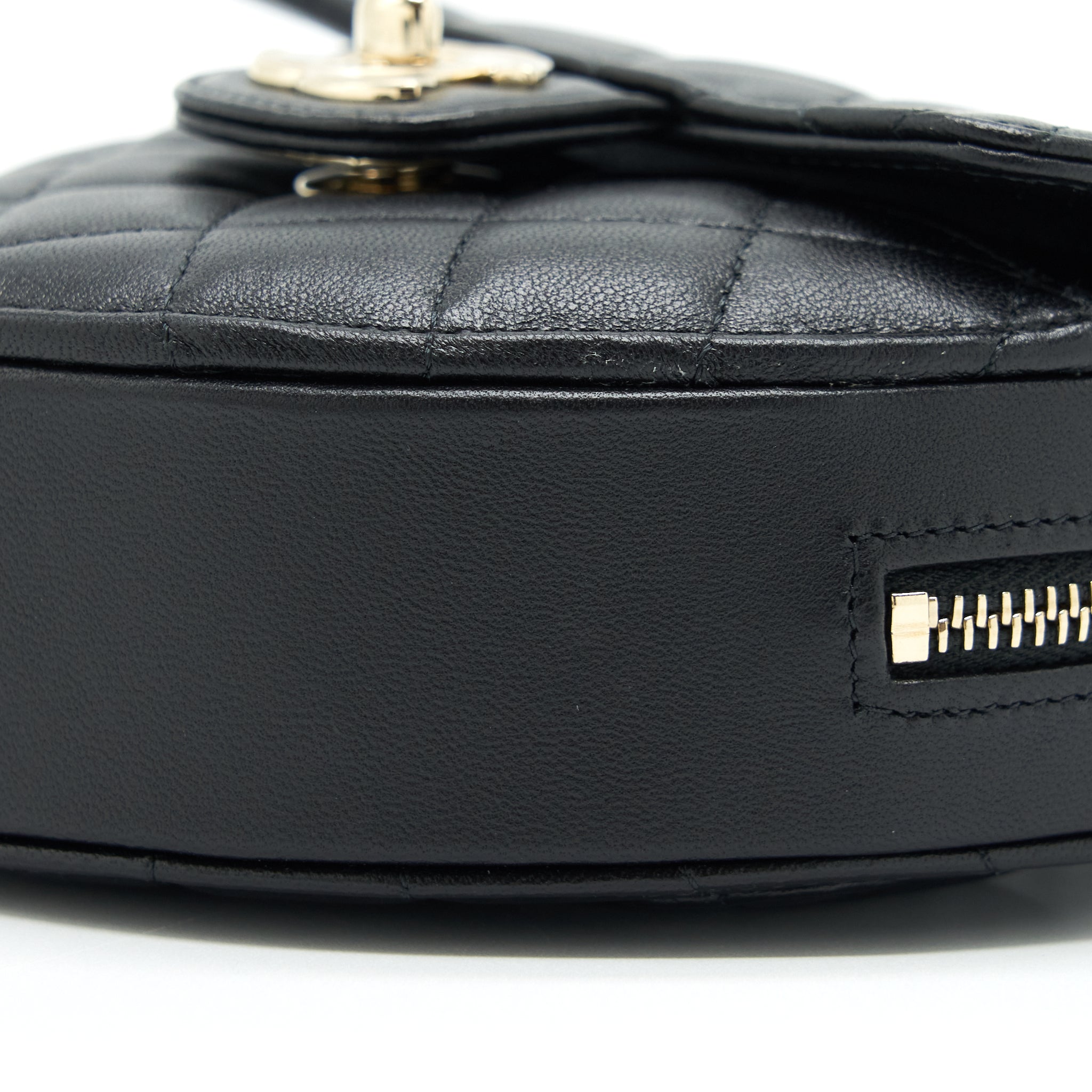 Chanel 22S Small Heart Bag Lambskin Black L