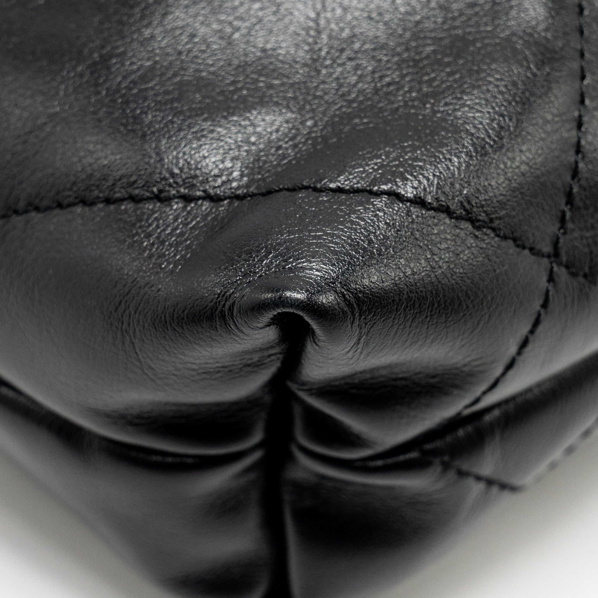 Chanel 23K Mini 22 Bag Shiny Calfskin Black  (Microchip)