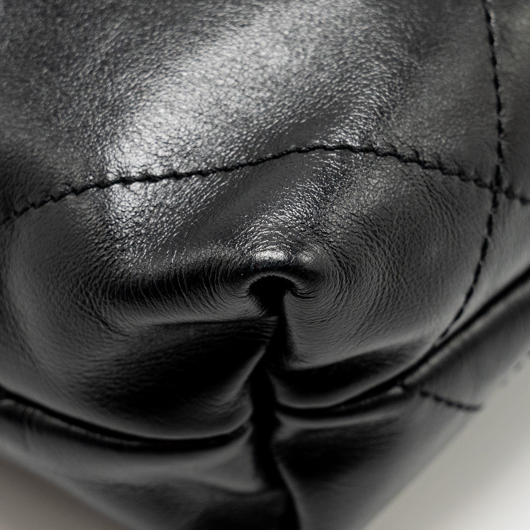Chanel 23K Mini 22 Bag Shiny Calfskin Black  (Microchip)