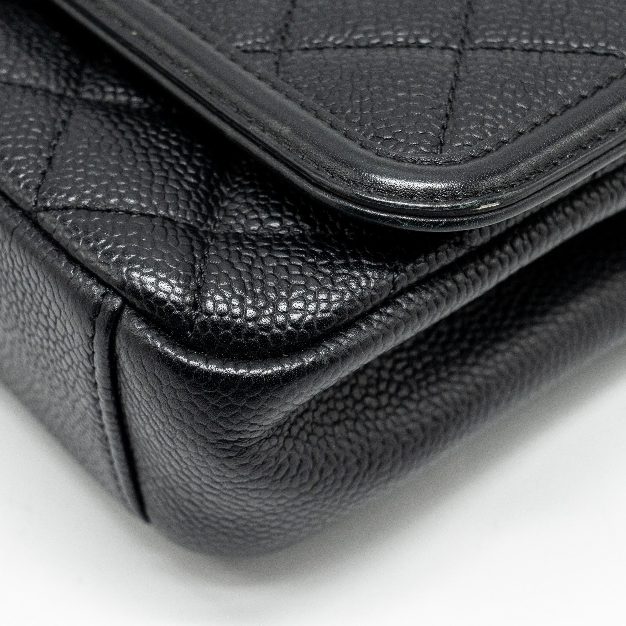 Chanel Filigree Flap Bag Caviar Black