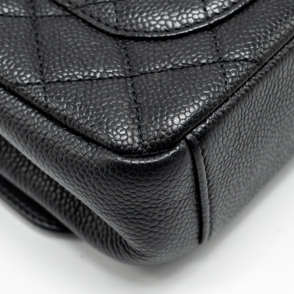 Chanel Filigree Flap Bag Caviar Black