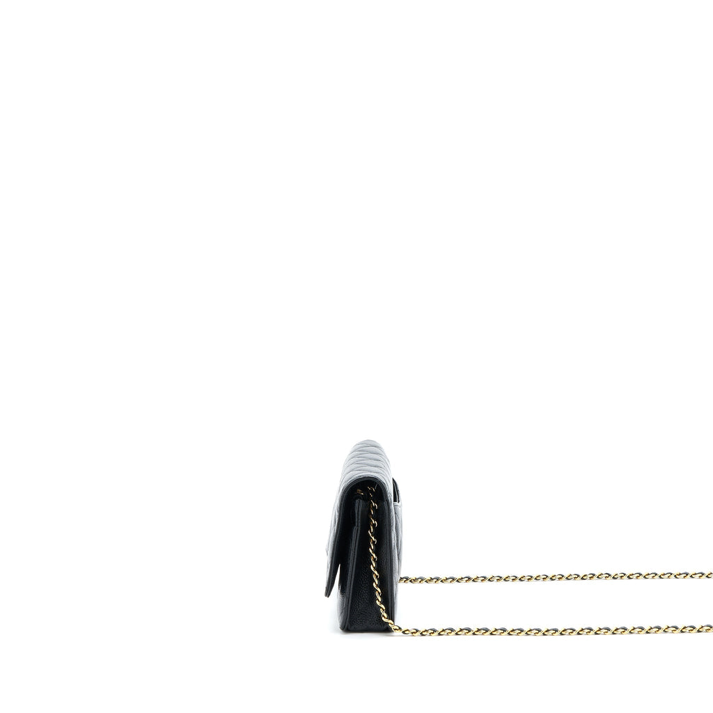 Chanel Classic Wallet On Chain Caviar Black