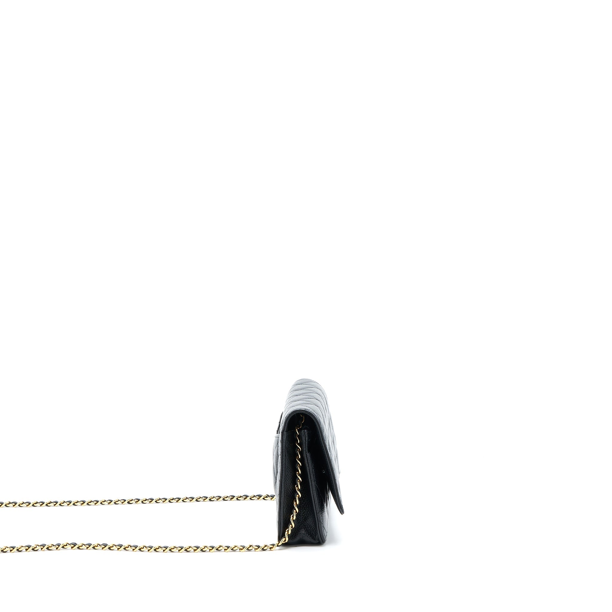 Chanel Classic Wallet On Chain Caviar Black