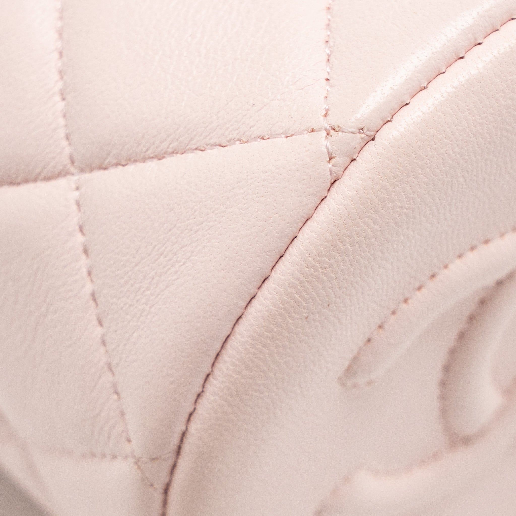 Chanel Mini Drawstring Bucket Bag Lambskin Pink L