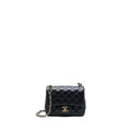 Chanel Classic Mini Square Flap Bag Lambskin Black L (Microchip)