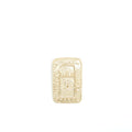 Chanel CC Logo And Crown Metal Plate Brooch Brushed L