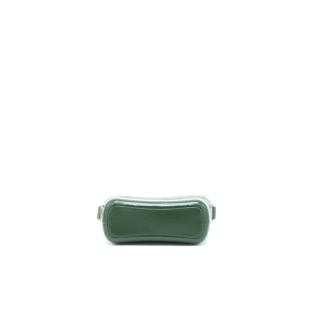 Chanel Small Gabrielle Hobo Bag Aged Calfskin Green Multicolour with Multicolour Hardware