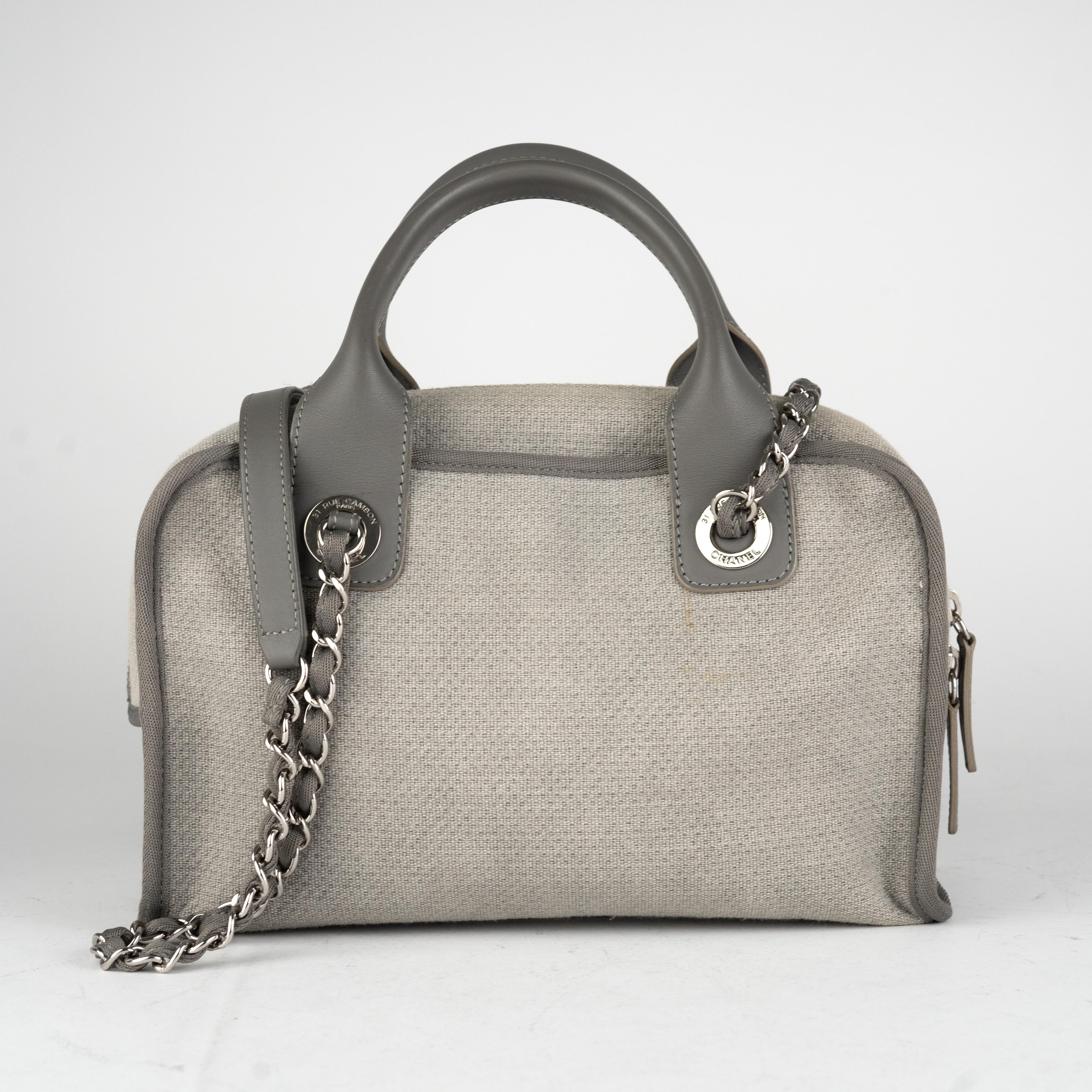 11/7 DOTD- Chanel Deauville Bowling Bag Grey