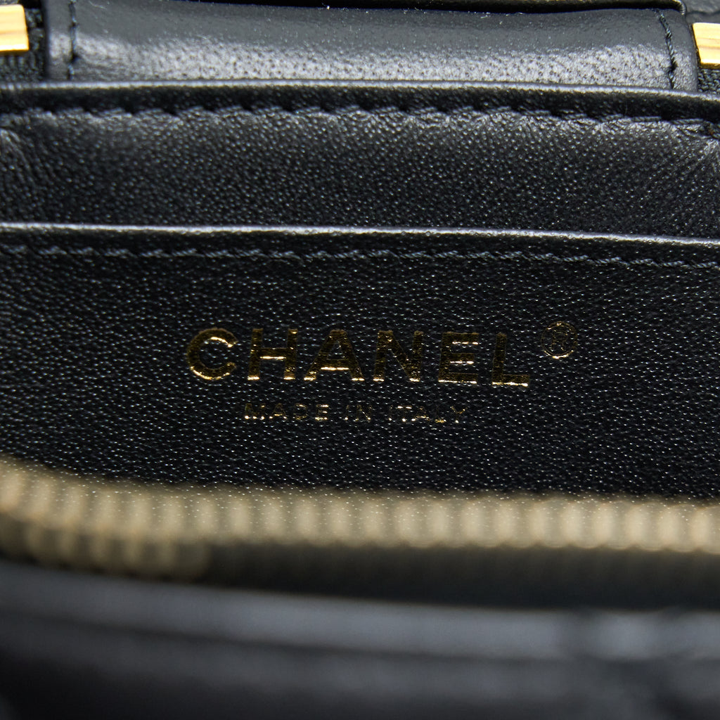 Chanel Trendy Vanity Case Lambskin Black L (Microchip)