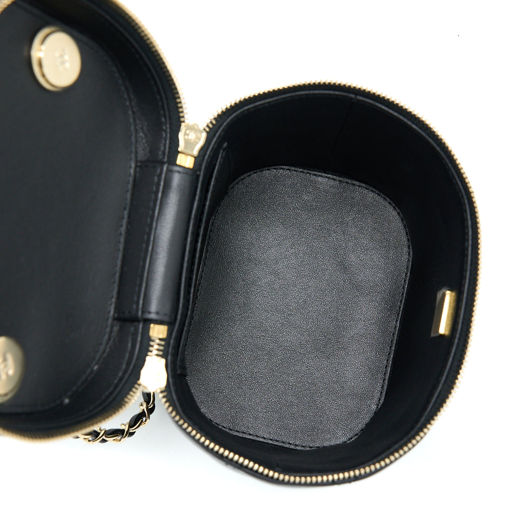Chanel Trendy Vanity Case Lambskin Black L (Microchip)