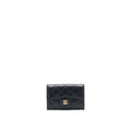 Chanel Classic Flap Cardholder Caviar Black (Microchip)