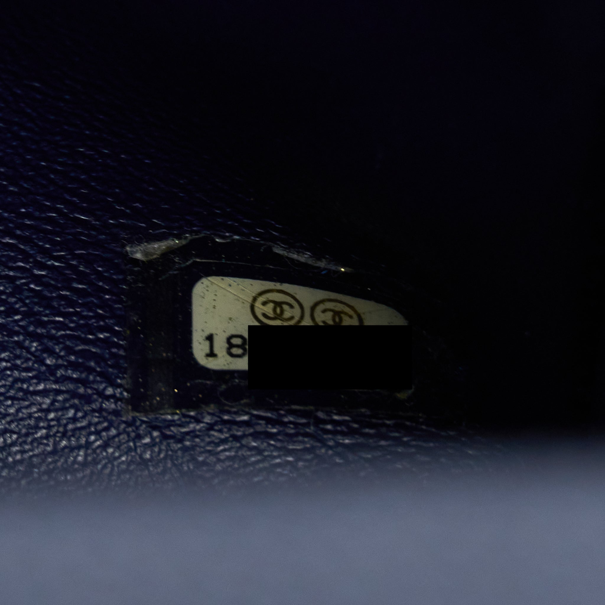 Chanel Mini Square Flap Bag Caviar Navy